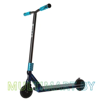 Самокат Novatrack Pixel Pro BL Graffiti 120A.PIXEL.BL21 (черный/синий, 2021)